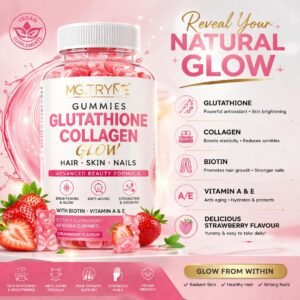 glutathione & collagen glow gummies – skin brightening & anti aging